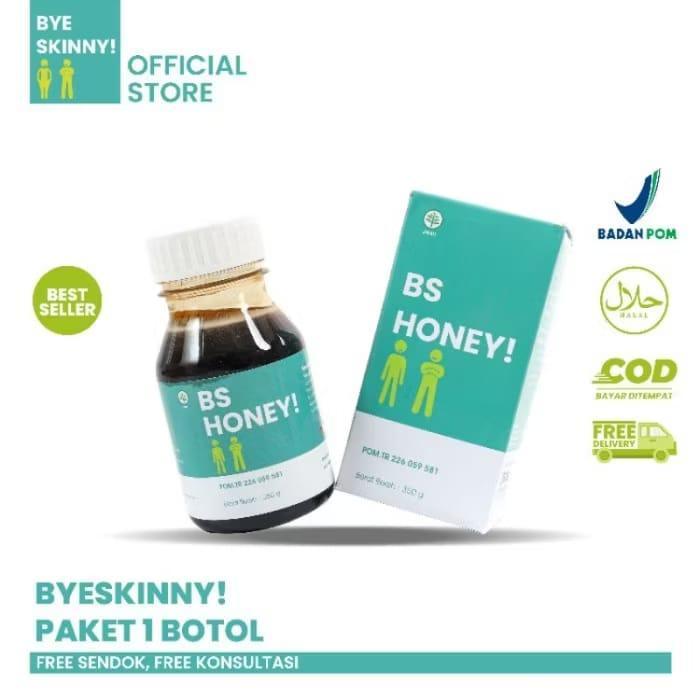 MADU BS HONEY BYE SKINNY 1 Botol Madu Penggemuk Badan Asli Original Madu Herbal