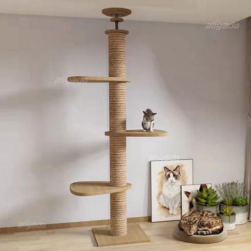 Kandang Kucing Cat Tree House Wood Cat Playground Design Premium