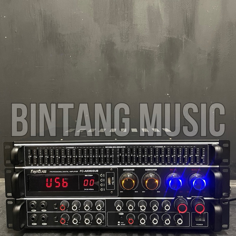power amplifier firstclass fc a6060sub original 99 dsp FCA 6060 SUB a6060