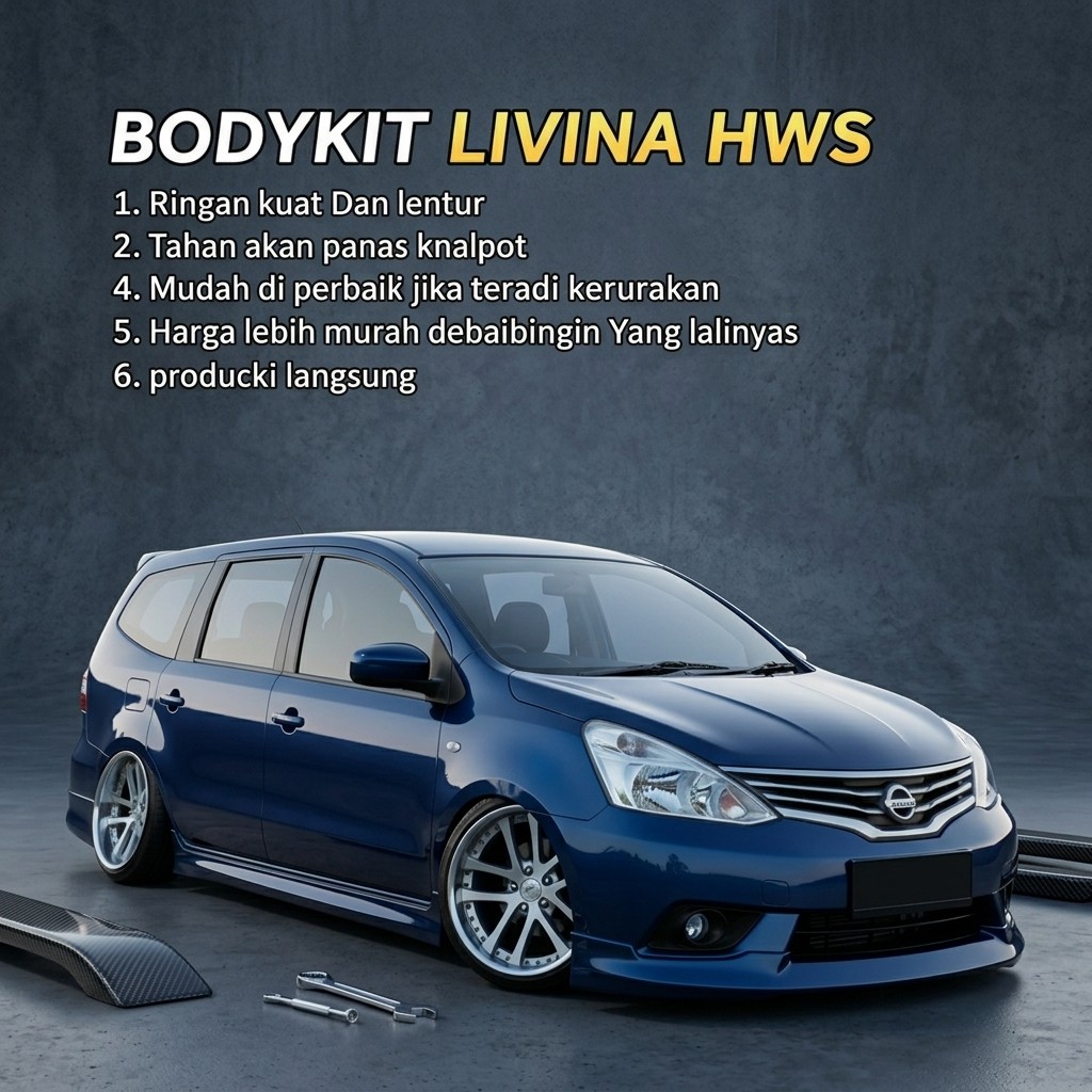 BODYKIT livina hws 2013-15 BOSS body kit grandlivina hws 2012 2013 2014 2015 2016 2017