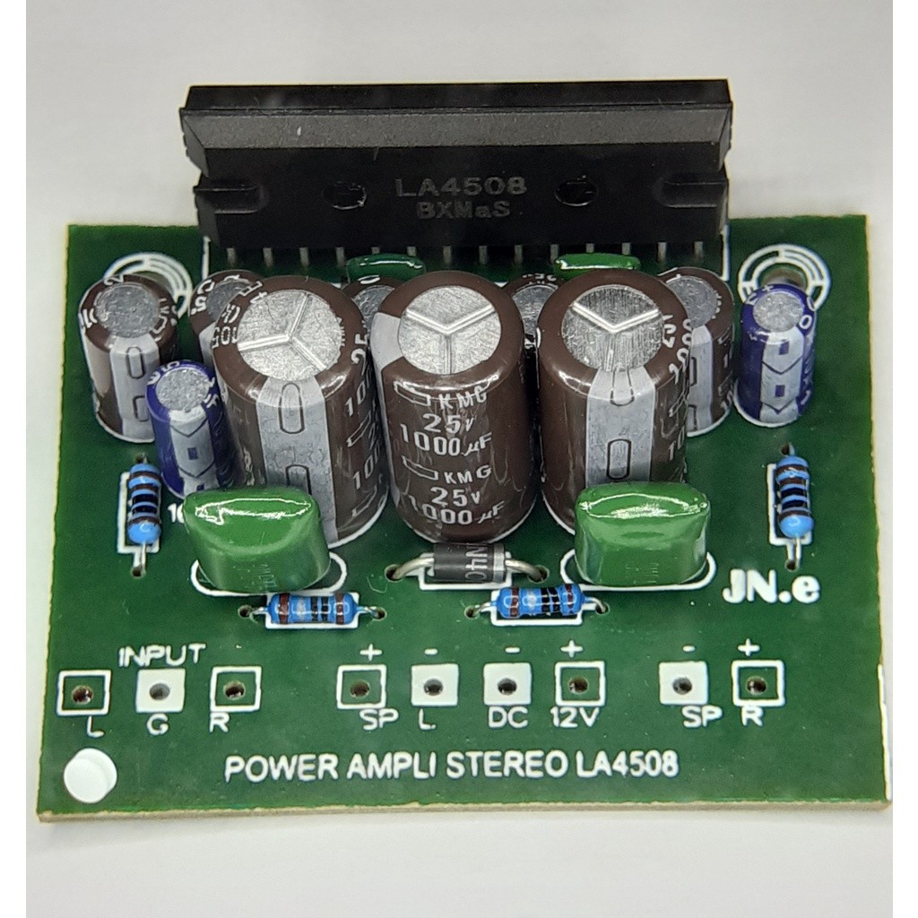 KIT POWER AMPLI STEREO LA4508 DC12V