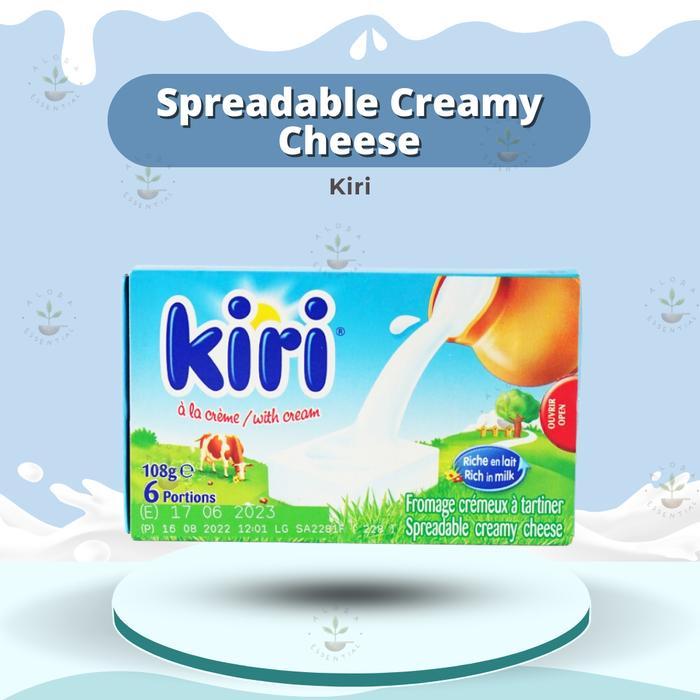 Keju Kiri Cream Cheese 108gr - Keju Kiri Mpasi bayi - Kiri Cheese - Keju Halal - Keju MPASI  - Snack