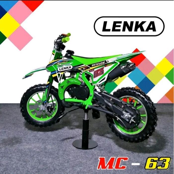 LENKA MOTOR TRAIL MINI ANAK MC 63  MESIN 49 CC 2TAK