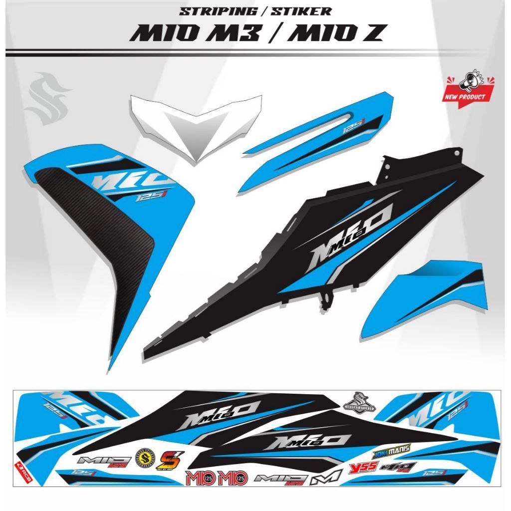 VARIASI STRIPING STRIPING MIO M3 / STICKER MIO M3 / MIO Z / STRIPING VARIASI KEREN MIO M3