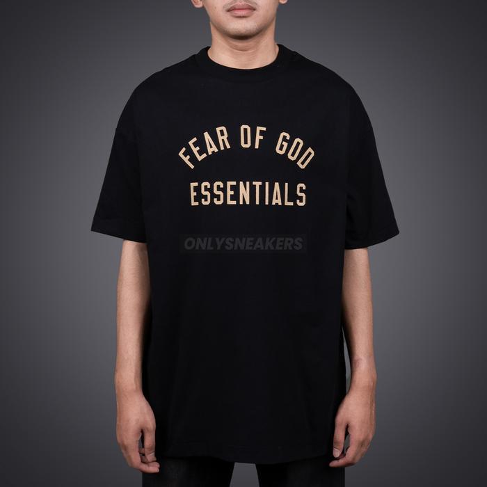 (COD) ESSENTIALS FOG JERSEY CREWNECK BLACK TEE - XXS