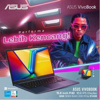 ASUS VIVOBOOK F1504ZA I5 1235 16GB 512GB W11 15.6" FHD