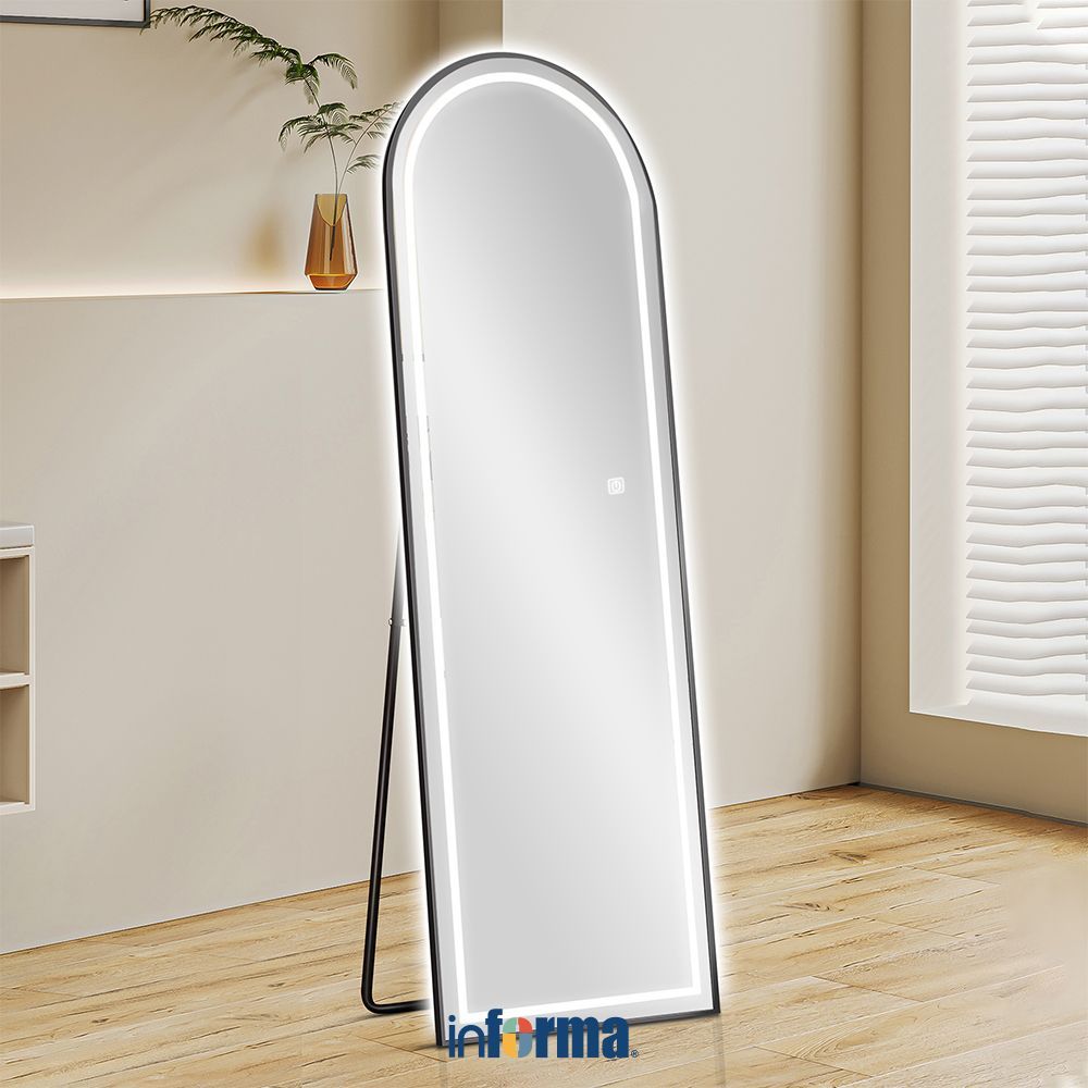 Informa 40x150 cm Cermin Lantai - Hitam Standing Mirror Cermin Panjang Cermin Berdiri Floor Mirror