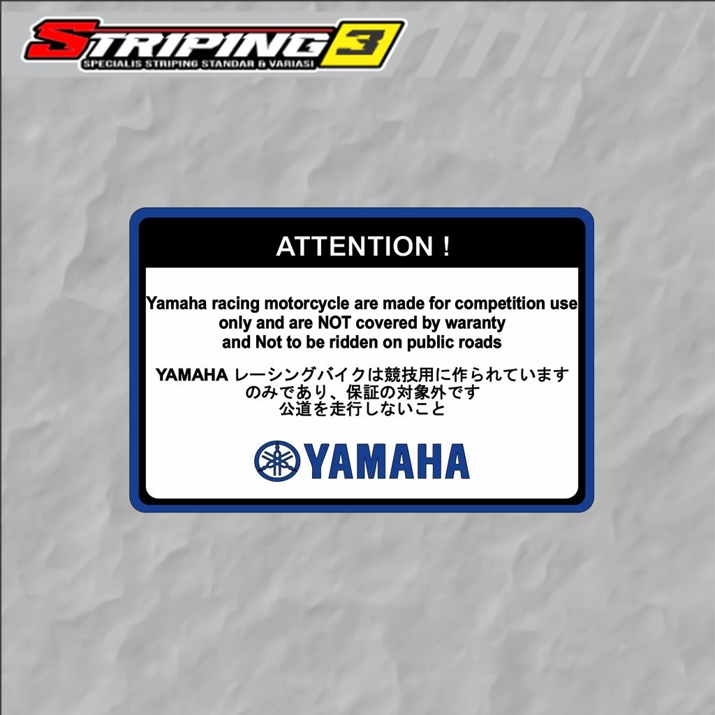 Sticker Yamaha Racing Sticker Motor Sticker Racing