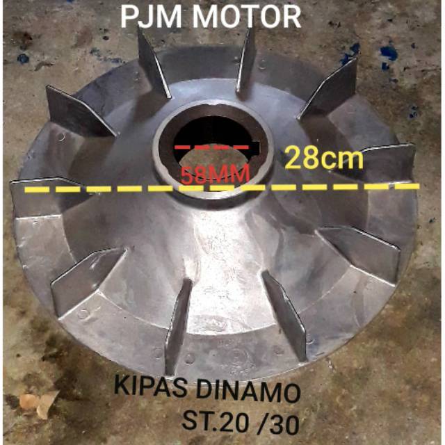 Fan Cooling Kipas Pendingin Mesin Dinamo Listrik St20 St30 20kw 30kw