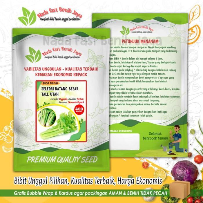 400 biji Benih seledri batang besar Celery Tall Utah - bibit Seledri Batang Besar - Varian, Standar