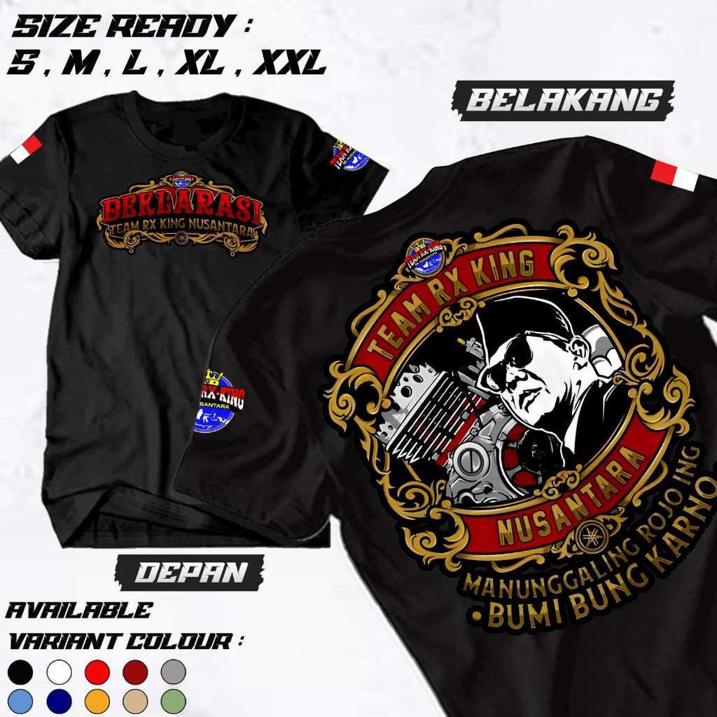 Kaos Jamnas Team Nusantara Rx King Official - Kaos YRKI - Kaos Jamnas Istimewa - Kaos Pria Wanita - 