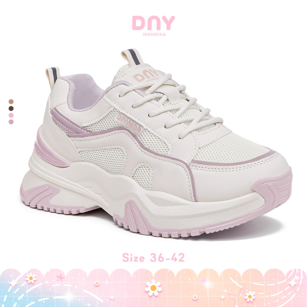Sepatu DNY Sepatu Sneakers Olahraga Wanita Sneaker Cewek Import  Korea Sepatu Lari 0408