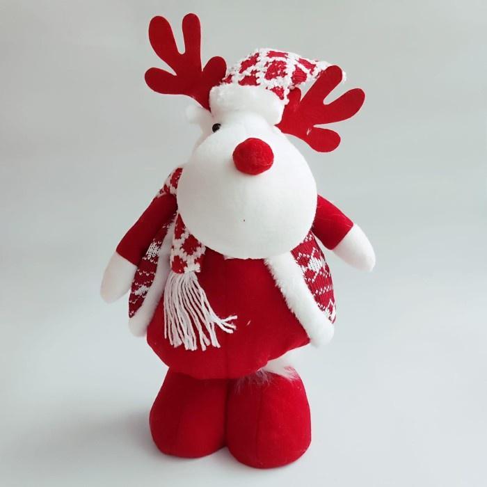 Boneka Kaki Panjang Tarik Kado Natal Unik Boneka Jumbo Santa Hampers Ornamen Hampers Parcel Natal Mu