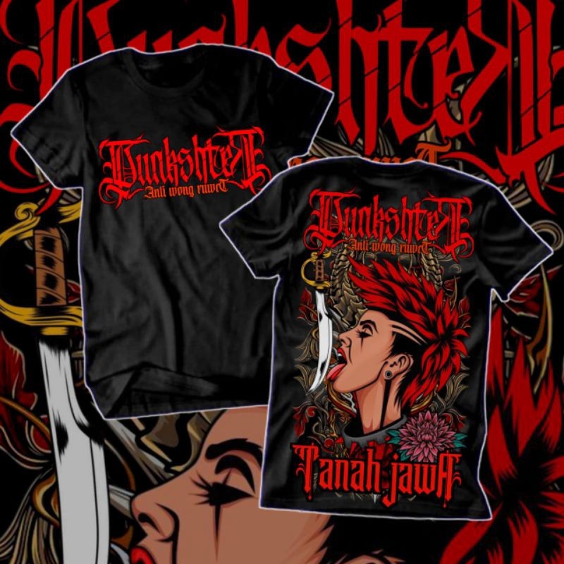KAOS PUNKSHTER TANAH JAWA FULL PUNGGUNG
