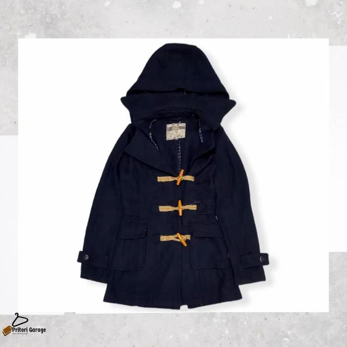 Parka Hoodie Sherpa Jacket Cewek Next Vintage Wear Navy Color