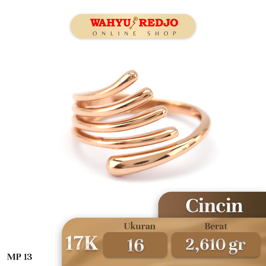 Cincin Emas Kadar 17K Wahyu Redjo CC-17K-29179439-PMR