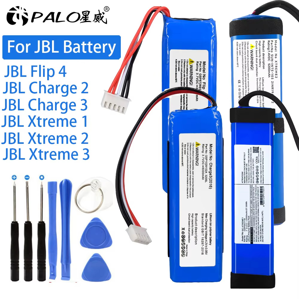 2023 100% Original Speaker Reargeable Battery For JBL Flip 4 arge 2 3 Xtreme 1 Xtreme 2 3 JBL Batter