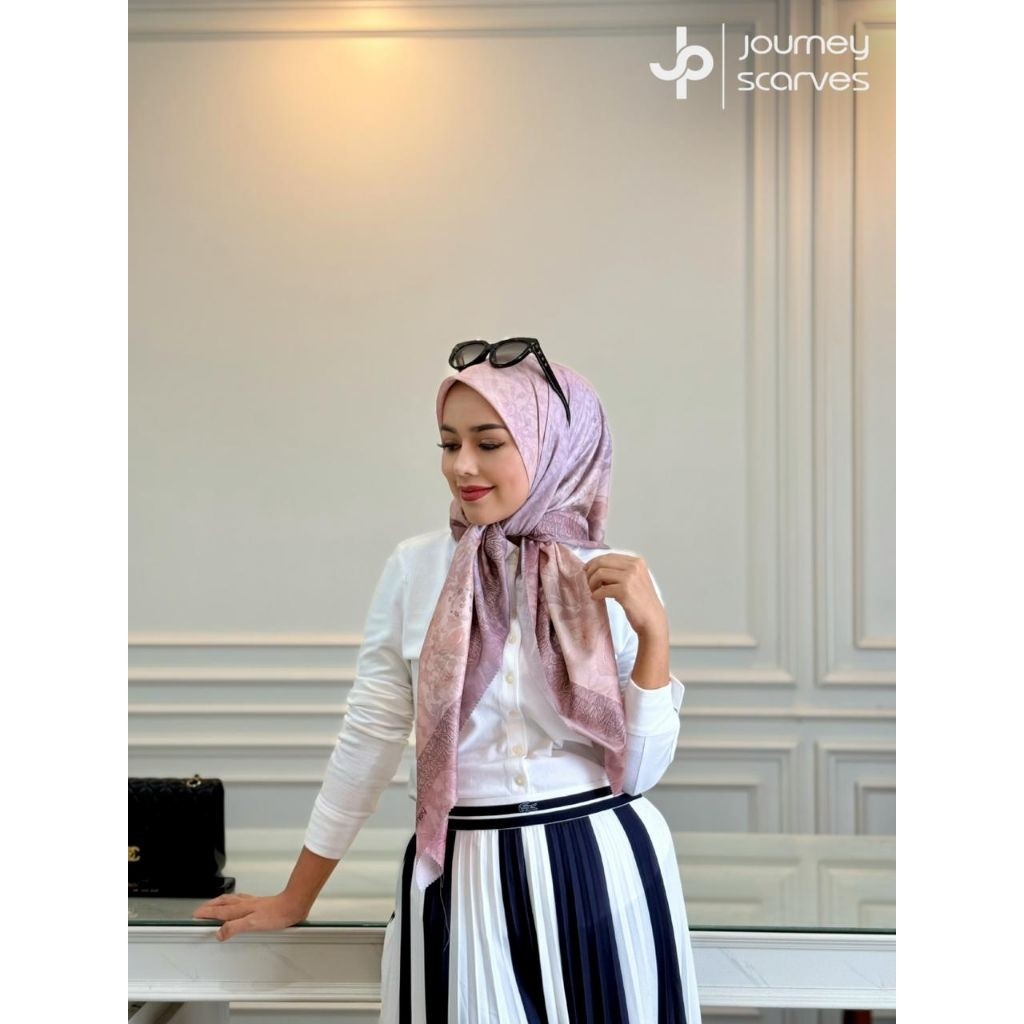JILBAB JP KW ARAYA SERIES JOURNEY KW SEGIEMPAT MOTIF MATT VOAL PREMIUM