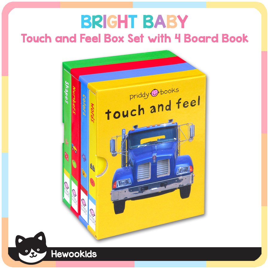 Bright Baby Touch and Feel Box Set with 4 Board Book - Board Book Collection
