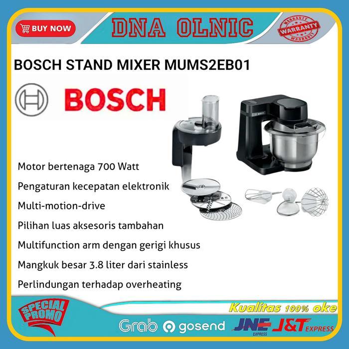 mixer bosch mums2eb01 kitchen machine bosch stand mixer hitam mums2eb01