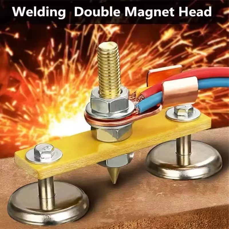 Tang Stang Las Magnet Ground Welding Clamp Klem Kabel Tang Travo Strong Suction Magnetic Klem Las  D