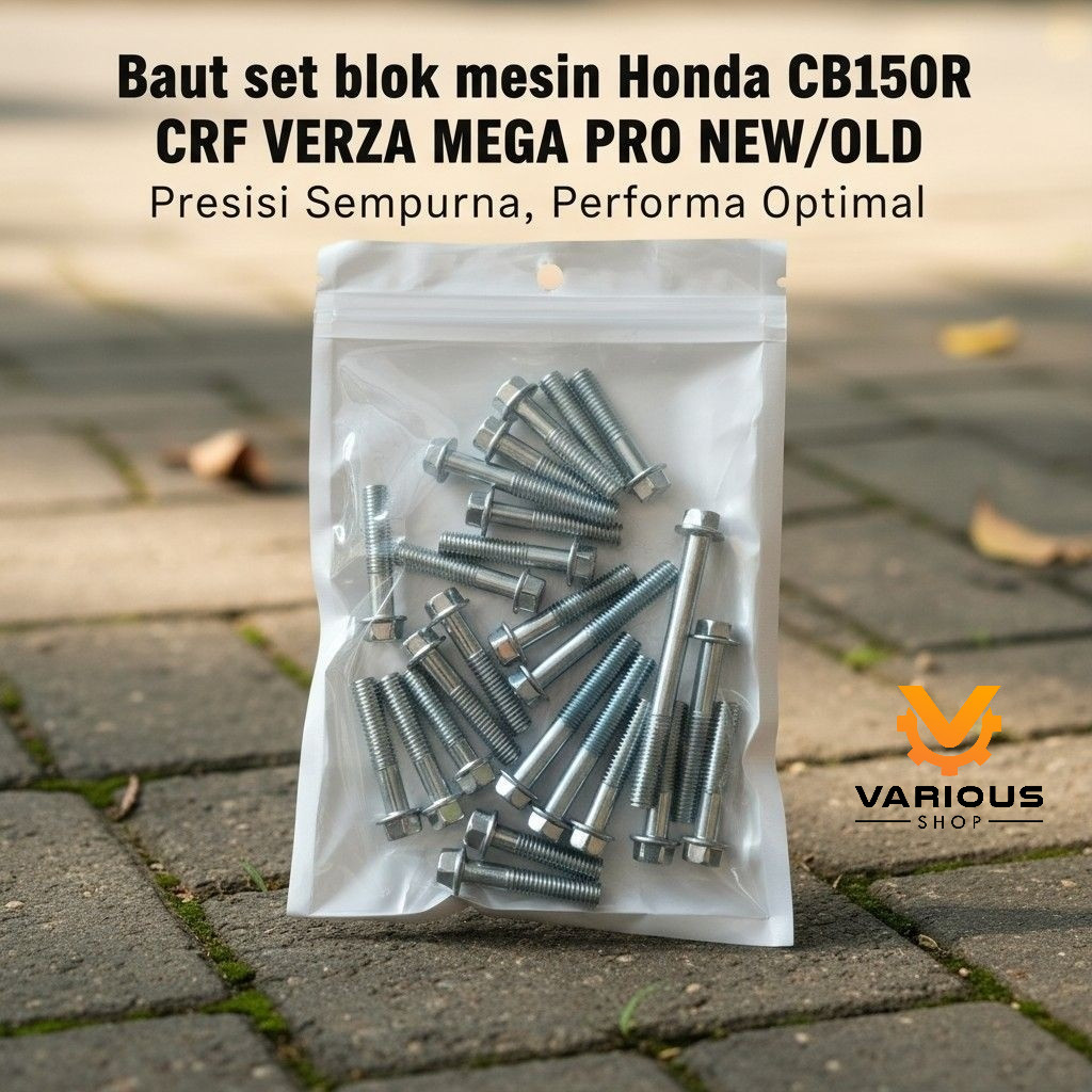 BAUT set blok mesin Honda Megapro New/old VERZA CB150R