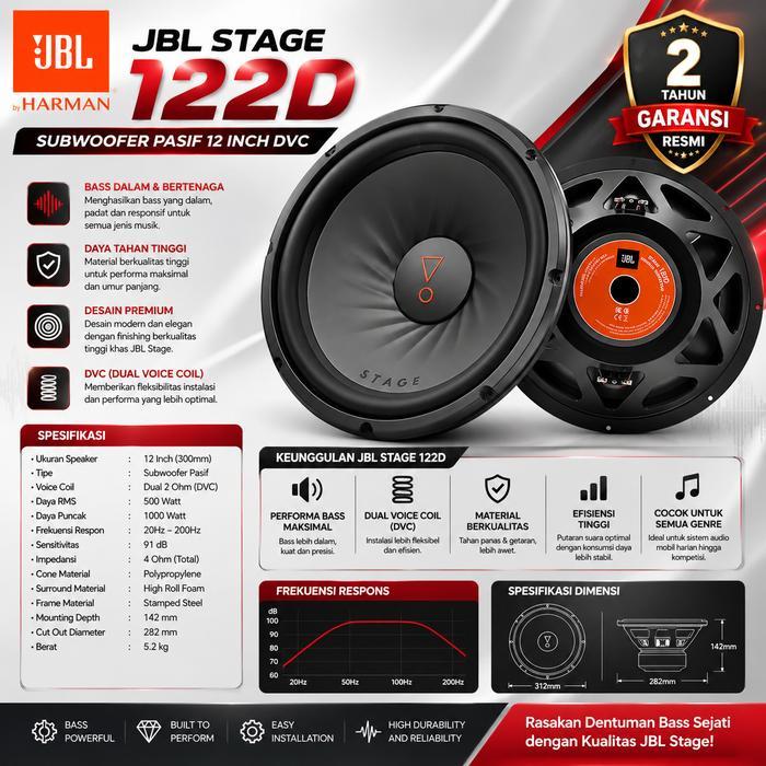 JBL Paket Audio Mobil Fulsett JBL Speaker Split Coaxial Sub Power 4ch Gto Gx-A 604 Stage 2-601C Stag