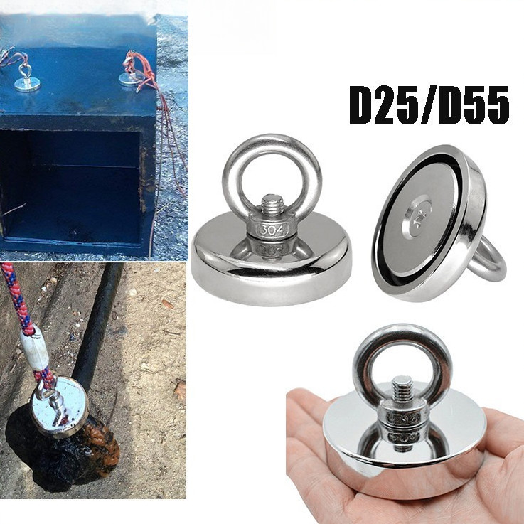 Magnet Super Kuat Neodymium Fishing Magnet Pancing Kuat Bulat Neodynium Industri Kuat Angkat Beban