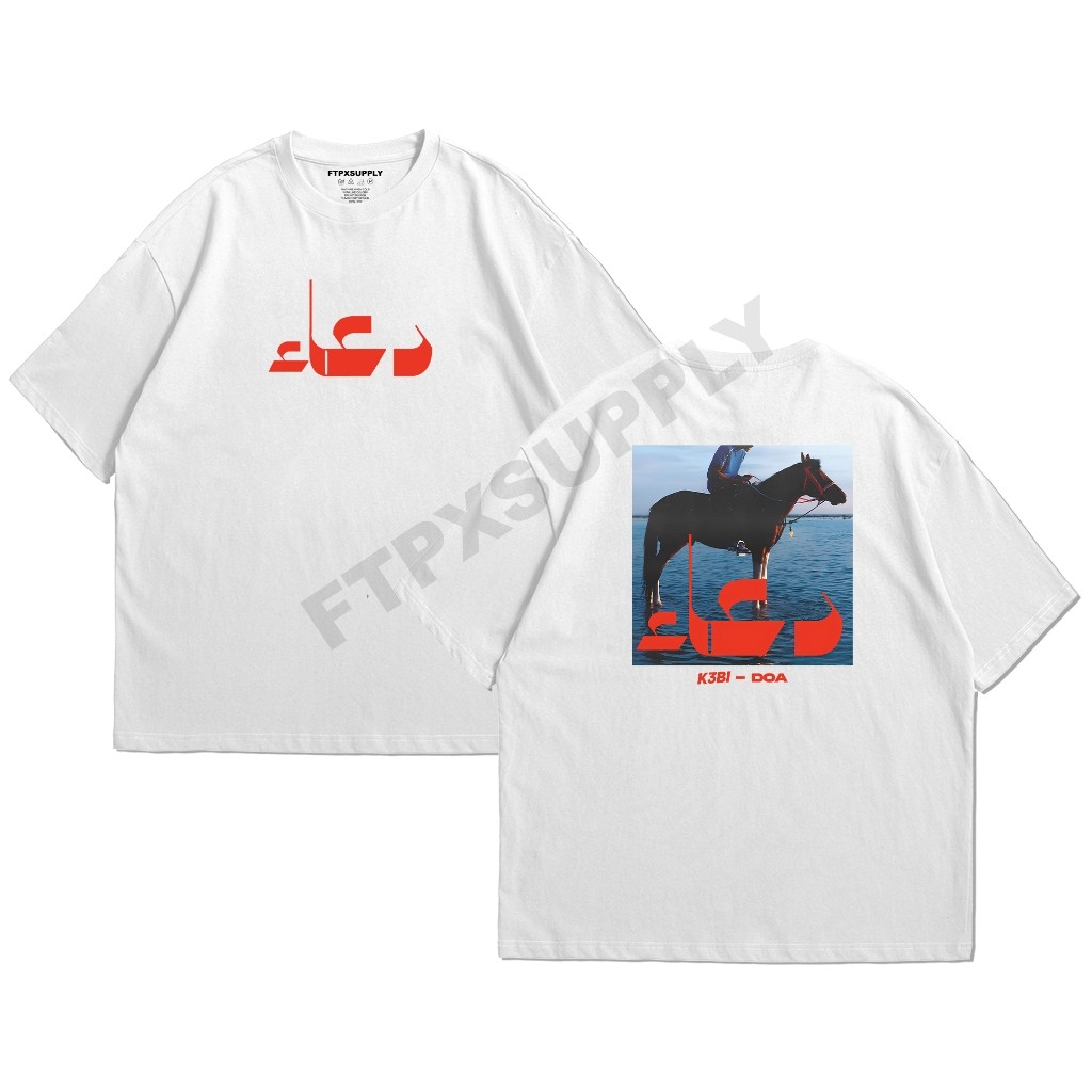 T-Shirt K3bi - DOA WHITE / keilandboi krazy brazy / kaos bahan cotton 20s / FTPXSUPPLY Baju Kaos Uni