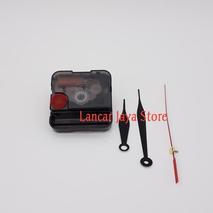 Mesin Jam Dinding Taiwan 12888 Sweep - Hitam - Black