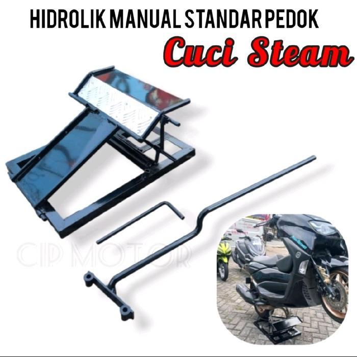 [THE BEST] HIDROLIK CUCI MOTOR MANUAL Alat Cuci Motor Portabel Standar Pedok Cuci Steam Motor Cocok 