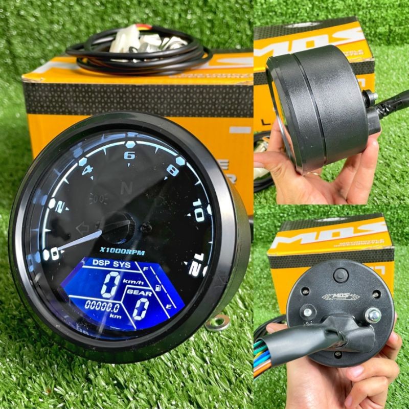 Speedometer Spido Babon Bulat Digital Full Indikator Set Sensor MOS CB GL Megapro Tiger Rx King