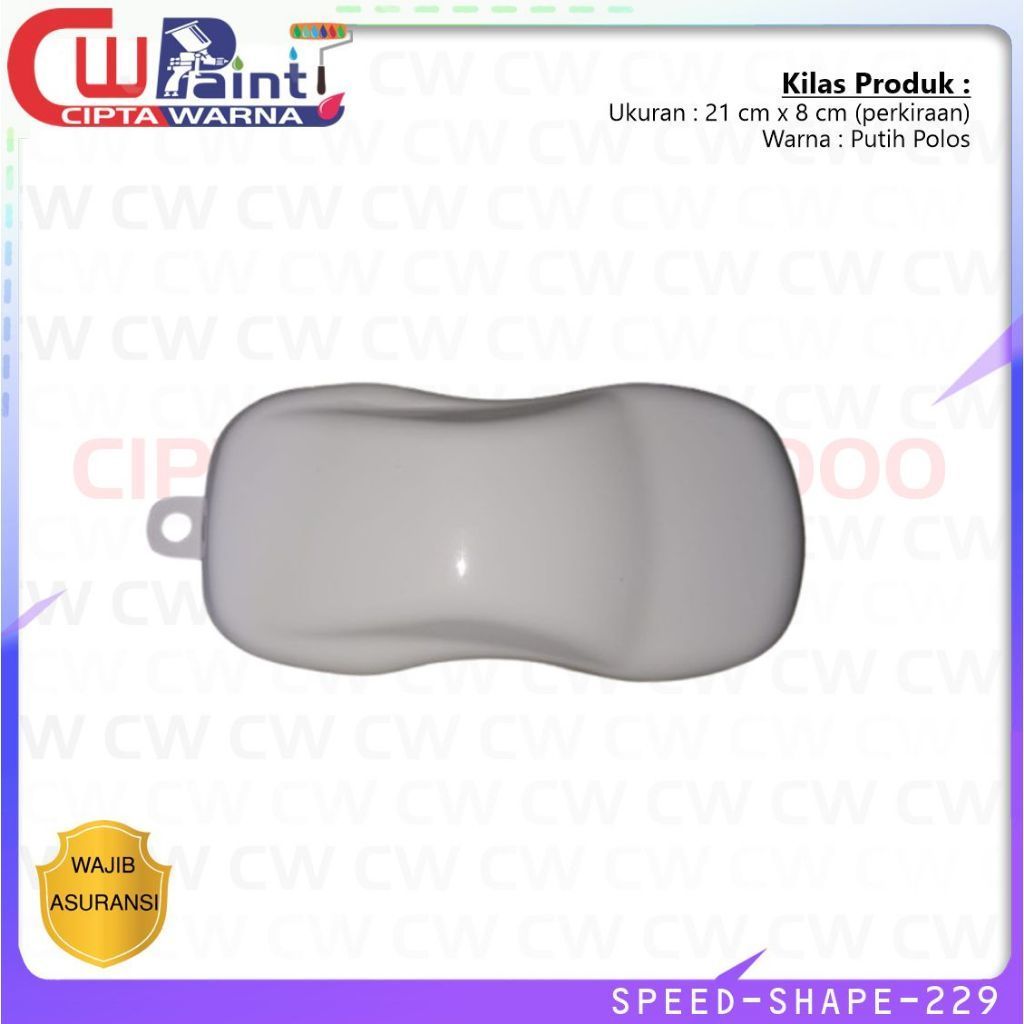 Mockup sample warna cat Speed shape Water transfer Pajangan mobil - SLS CWK