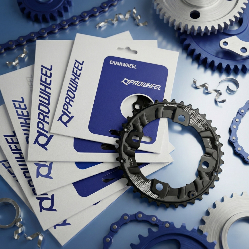 Prowheel Chainring BCD 104 mm 104mm Double Triple Crank Alloy Sepeda MTB Roadbike 32 36 38 42 44T