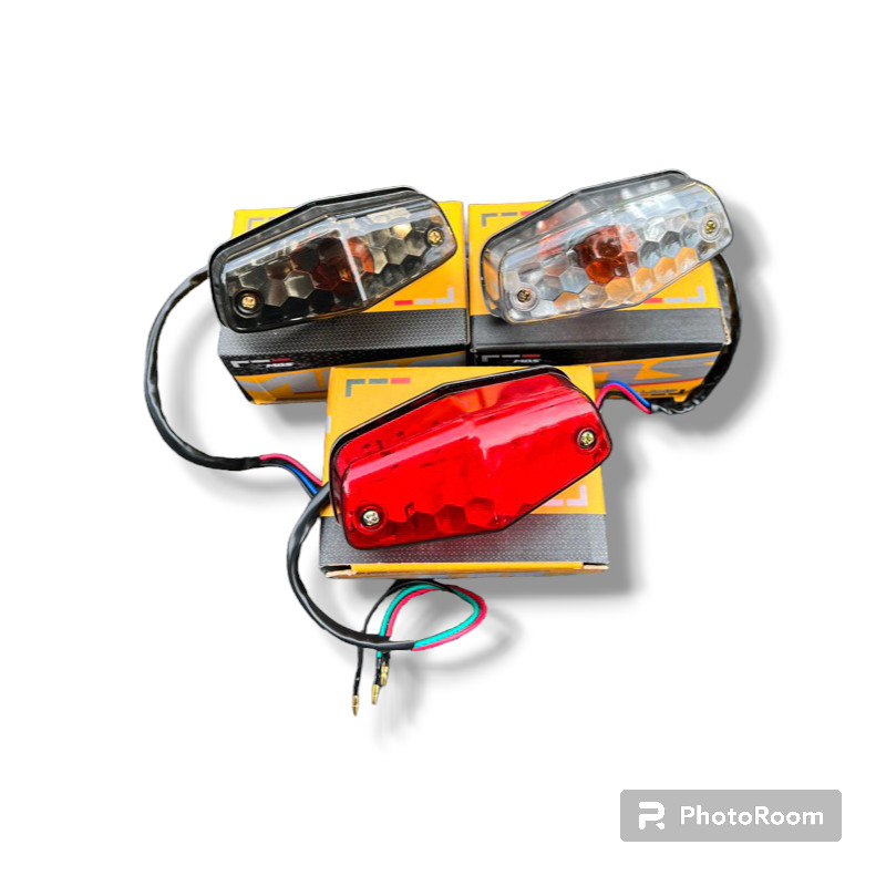 Stoplamp bsa bolo stopan bsa bohlamp merah putih smoke diamond BSA stoplamp cb