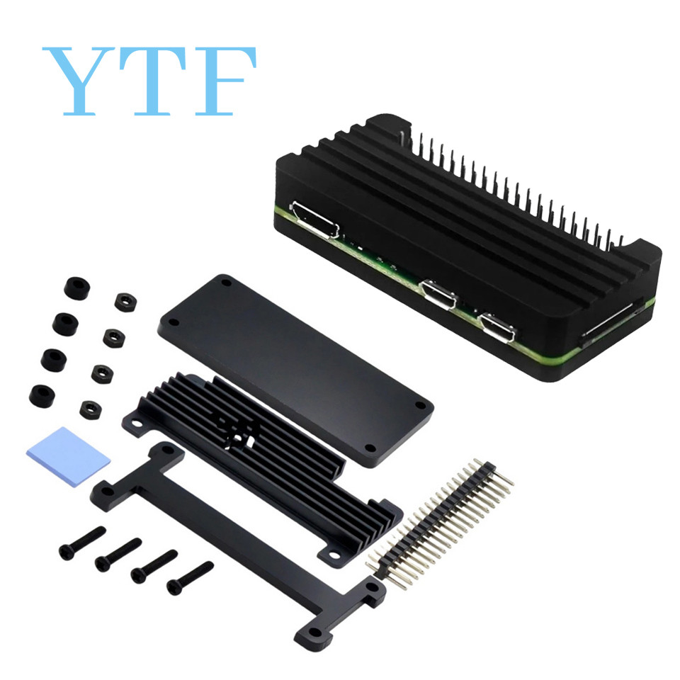 Raspberry Pi zero 2W Aluminum Alloy case Raspberry PI zero 2W Heat ssipation protection case with ro