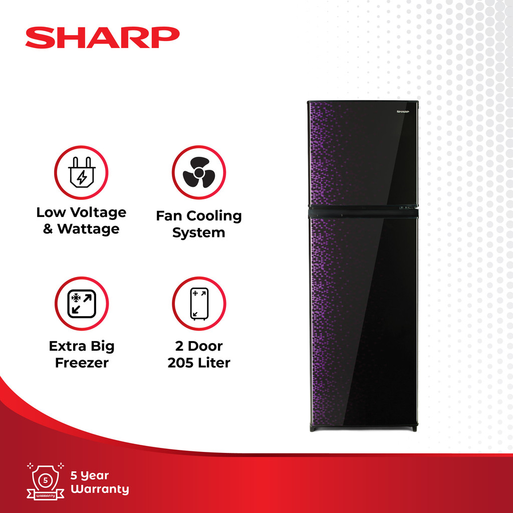 Sharp Kulkas 2 Pintu SJ-236MG-GB