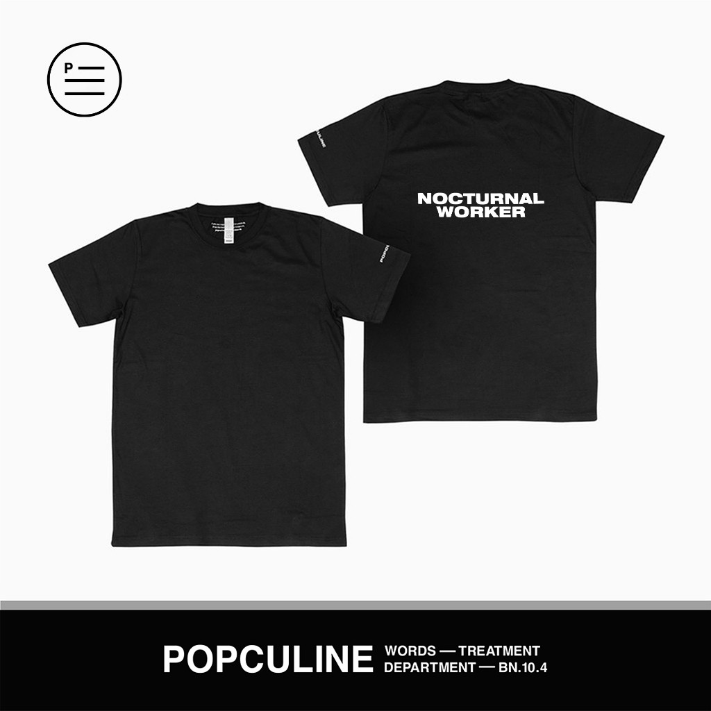 (COD) Popculine - Kaos T-Shirt Nocturnal Worker