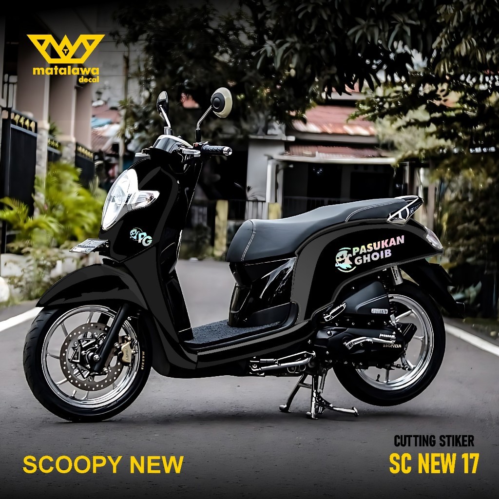 Sticker Cutting All Bodi Scoopy Stiker Timbul Full Set 2017 2018 2019 2020 2021 2022 2023 kode 17