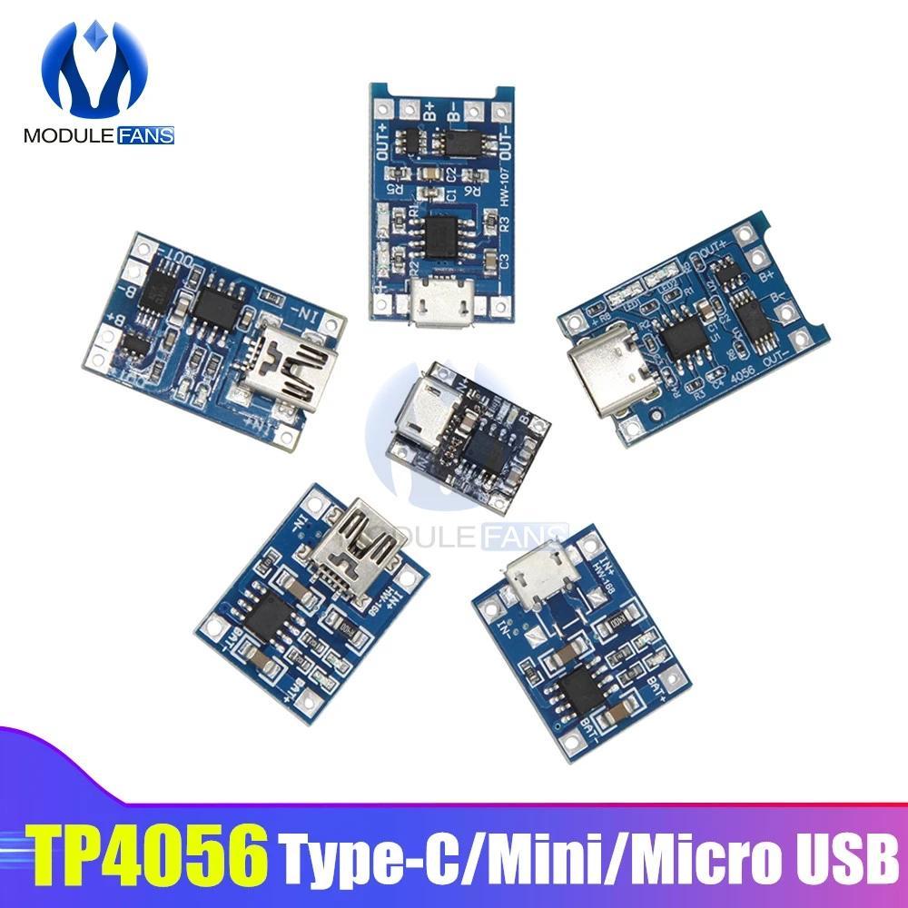 5PC TP4056A Type-c/Micro/Mini USB 5V 1A 18650 Lithium Battery arger Module arging Board With Protect