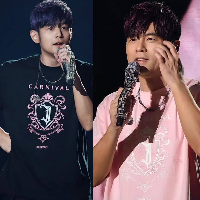 Kaos Oversized T-shirt Jay Chou Carnival Phantaci Crest Print Combed 30s Sablon Premium Tidak Luntur