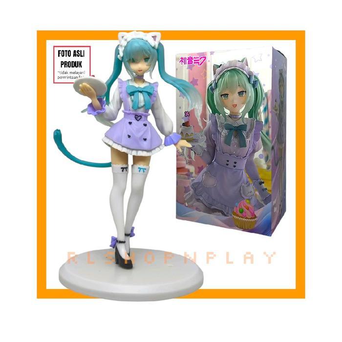 Figure Hatsune Miku Cat Ear Maid Outfit Tail Version - hatsune miku telinga kucing dengan ekor