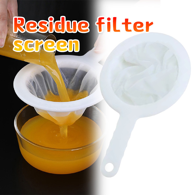 Kain Saringan Susu Kedelai saringan santan / susu kedelai Saringan Nilon Gagang Kopi Jus Teh Saringa