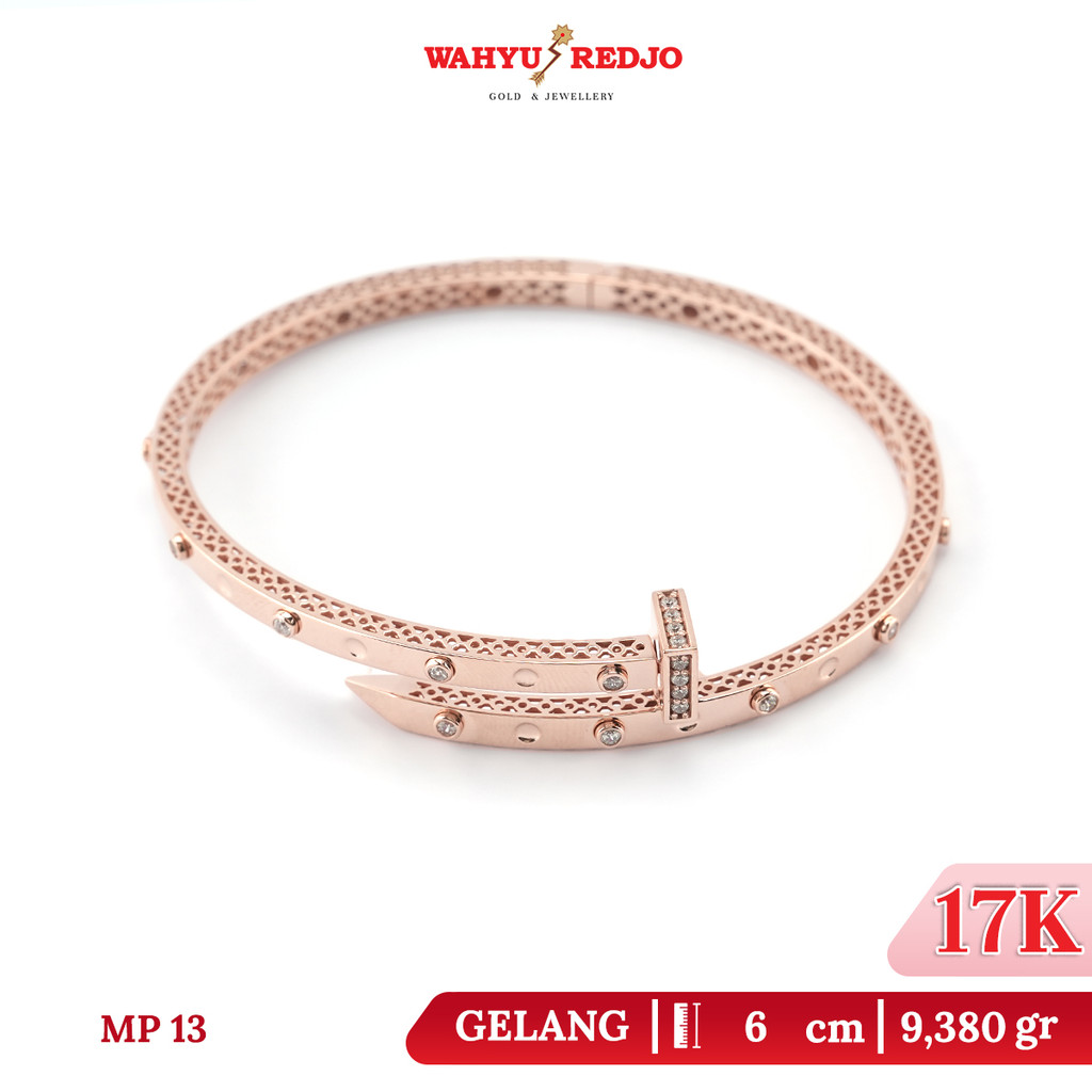Gelang Paku Emas Kadar 17K Hwt Wahyu Redjo GL-17K-31938586-PMR