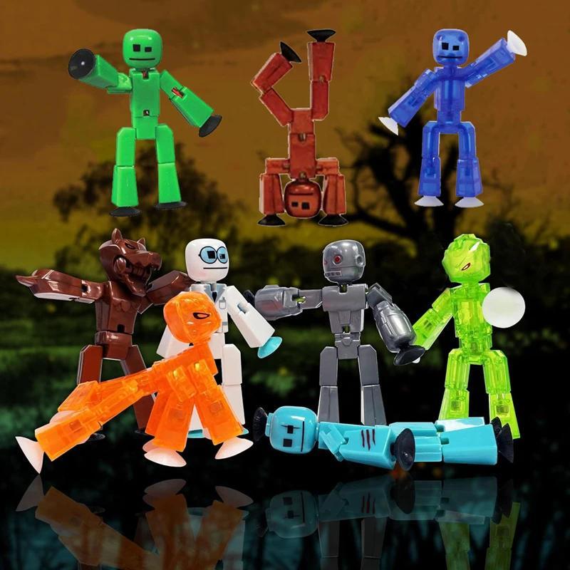 1-10PCS Sucker Sticky Robot Photography Animation Stuo Sucker ildren's Toy Birthday Gift Stikbot Act