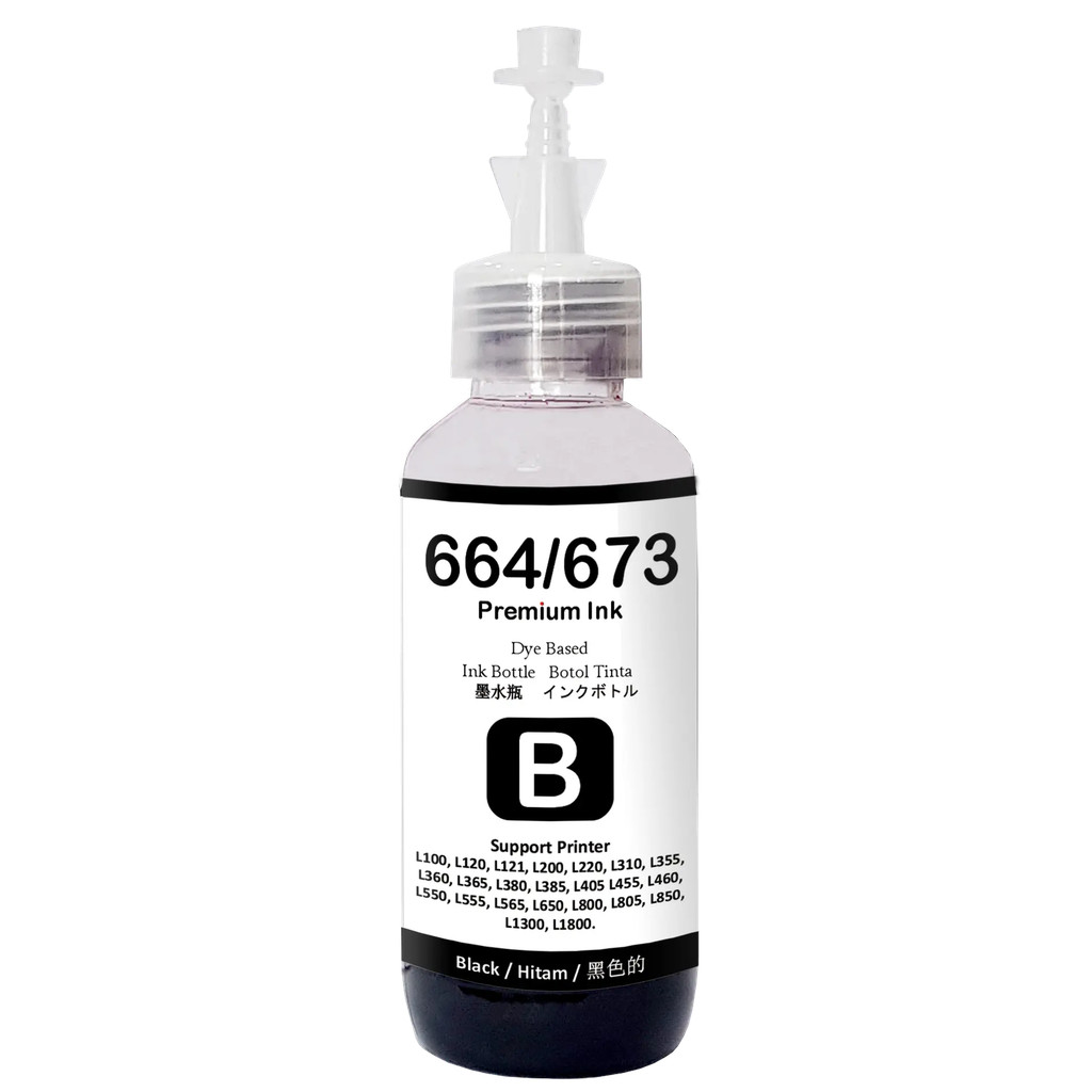 FixPrint Tinta 664 / 673 Premium Ink 100ml Refill Printer L800 L805 L810 L850 L1800 L1300