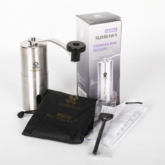 Latina Sumba Hand Grinder Coffee | Grinder Tangan Penggiling Biji Kopi Manual Stainless Steel - Sumb