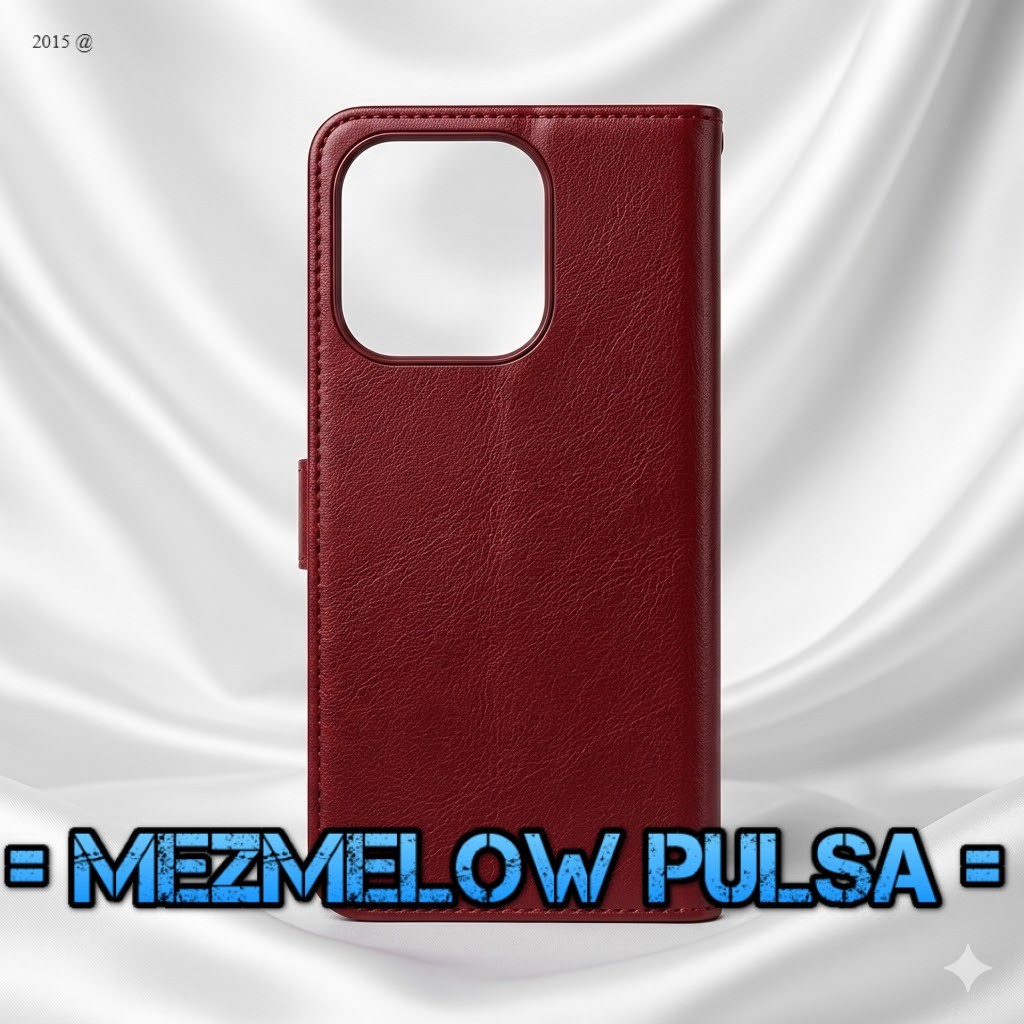 Flip Case Leather Casing Kulit Flip Wallet Cover Case Xiaomi Redmi 12C / REDMI 11A - Gambar 2