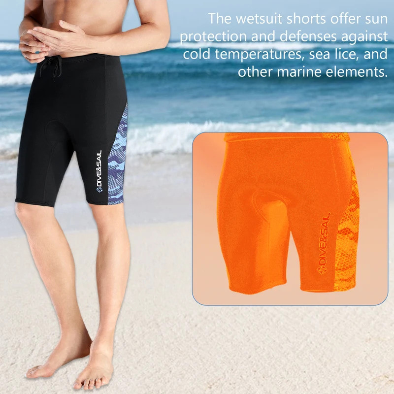 Celana Pendek Wetsuit 2mm Pria Celana Pendek Wetsuit Neoprene 2mm Pria Celana Wetsuit Termal untuk S