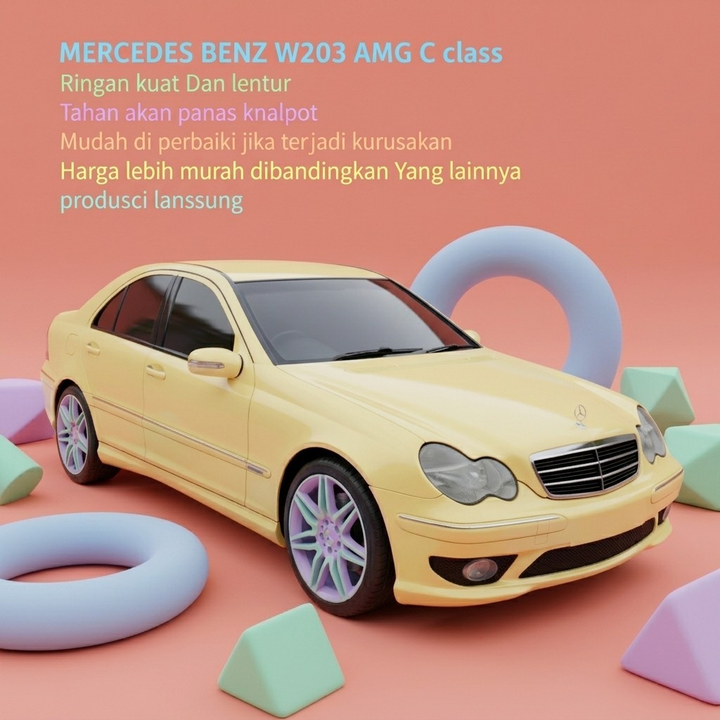 ONGKIR MURAH bumper bemper mercedesbenz merci mercy w203 amg mata kacang AMG C CLASS 2001-2007 BODY 